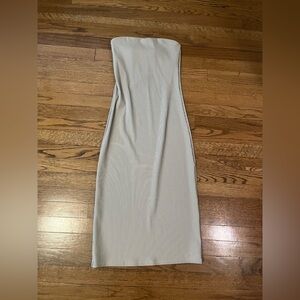 Aerie offline pinstripe midi tube dress